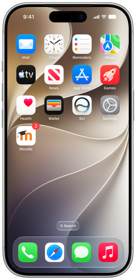 Unbranded Moodle Mobile Home Screen Widget